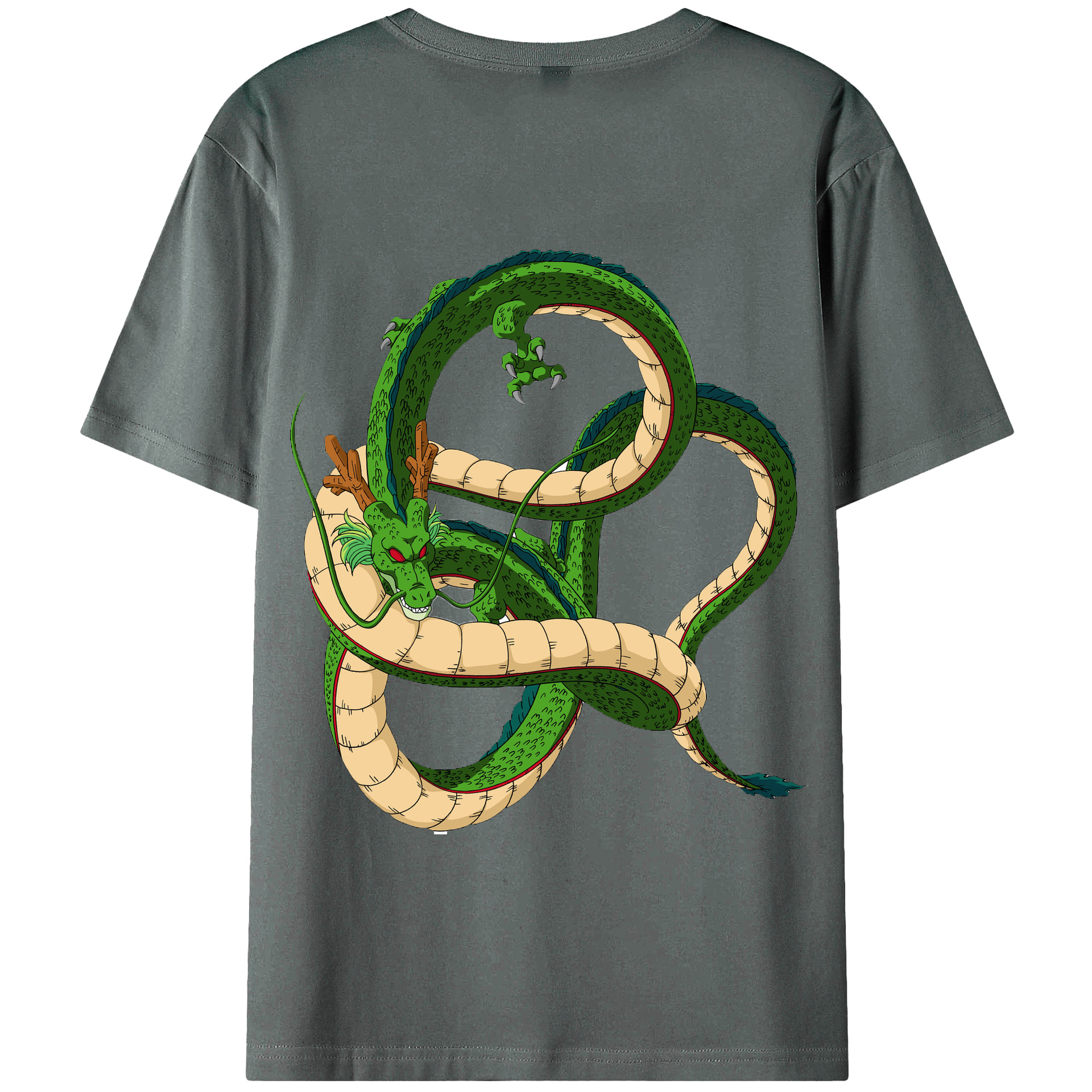 （画像用） ドラゴンボール 神龍 シェンロン DRAGON BALL Shenron 綿100％半袖Tシャツ（背面プリント）